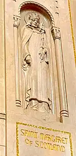 Relief sculpture of Saint Margaret of Scotland