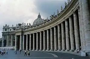 Detail of St. Peter's Square colonnade