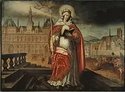 Saint Genevieve, seventeenth-century painting, Musée Carnavalet, Paris