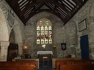 The Lady chapel in the south aisle