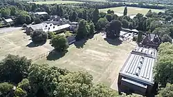 The schoolhouse of St Faith's School, Cambridge from Trumpington Road