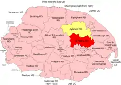 Position within Norfolk, 1894