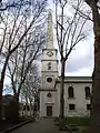 St Luke's Old Street (1727–33), joint work with John James, tower by Hawksmoor.