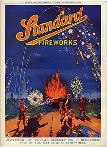 Standard Fireworks advert from 1928