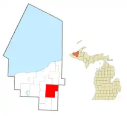 Location within Ontonagon County