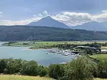 Seen behind Lake Lucerne