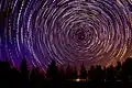 Startrail in Fayyoum, Egypt