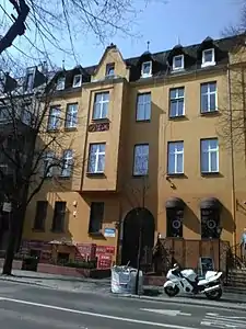 Main elevation on the street