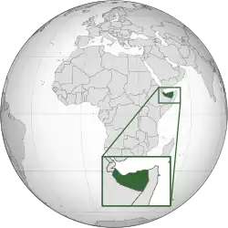 Location of Somaliland