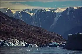 Landscape of Scoresby Land: the Stauning Alps.