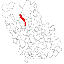 Location in Prahova County