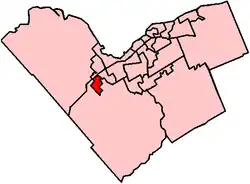 Location within Ottawa