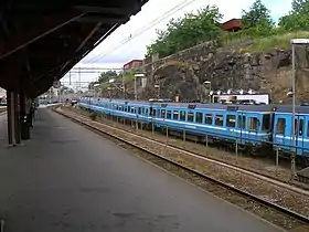 Platforms at Stockholm East Station