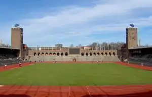 Northern view of the stadium