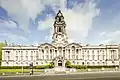 front facade of Stockport Town Hall