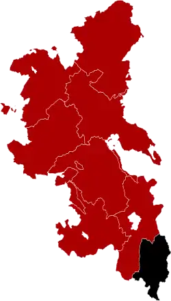 Stoke Hundred (black) shown in Buckinghamshire