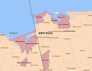 Boundaries of CDP with neighboring communities