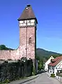 Storchenturm, or Stork Tower, part of the ancient city wall