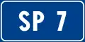 Provincial road number sign(formerly used )