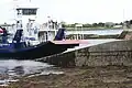 Strangford Ferry approaching Strangford slipway in August 2009