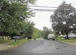 Looking along Ivy Way in Strathmore