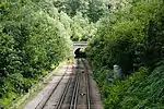 Photograph showing the north portal of Strawberry Hill tunnel.