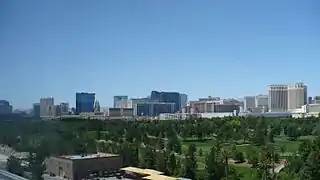 Photo taken May 21, 2010, a view of the Strip from the Renaissance Hotel