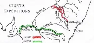 Image 15Early expeditions of Charles Sturt (from History of New South Wales)