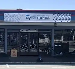 view of a library building