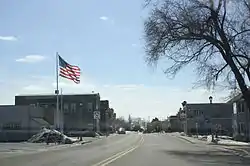 Looking west at downtown Sullivan