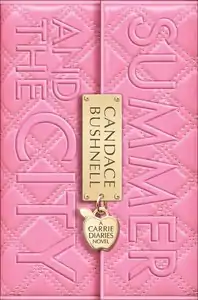 Book title on solid pink cover, with a gold lock in center with author's name