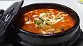 Sundubu-jjigae (spicy soft tofu stew)