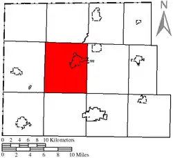 Location of Superior Township in Williams County