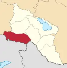 Location in the Erivan Governorate