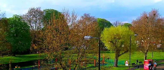 Sutton Green as seen from above