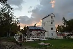 Wooden Suurupi front lighthouse, built in 1859