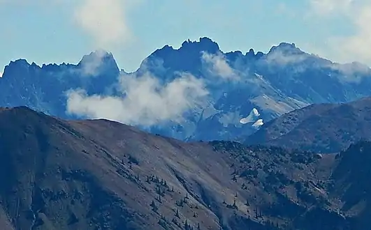 The Needles seen from Obstruction Peak