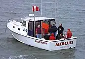 SYC's race committee boat Mercury