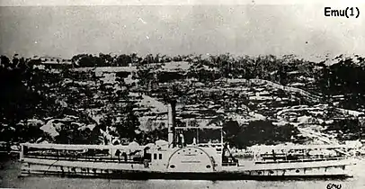 Paddle steamer, Emu