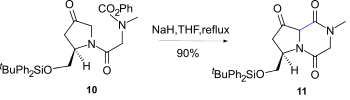 Synthesis of 2,5-DKPs via intramolecular enolate acylation