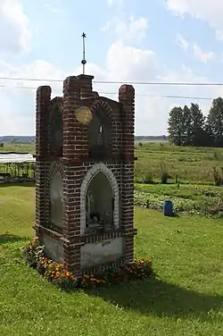 Warmian old wayside shrine