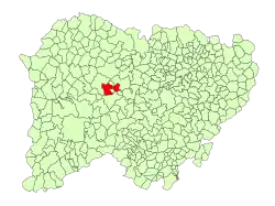 Location in Salamanca