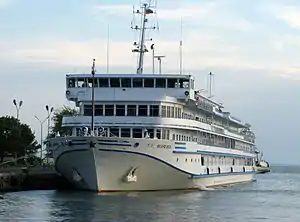 T. G. Shevchenko at pier in Nesebar