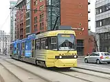 T-68 1003 in Metrolink yellow livery in February 2012