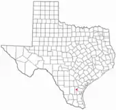 Location of Alice in Texas