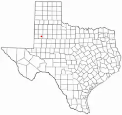 Location of Brownfield, Texas