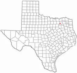 Location of Caddo Mills, Texas