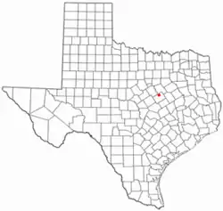 Location of Gholson, Texas