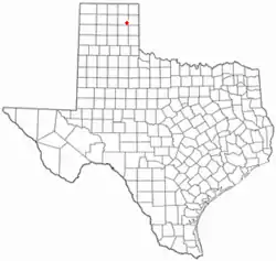 Location of Miami, Texas