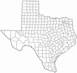 Location of Sulphur Springs, Texas